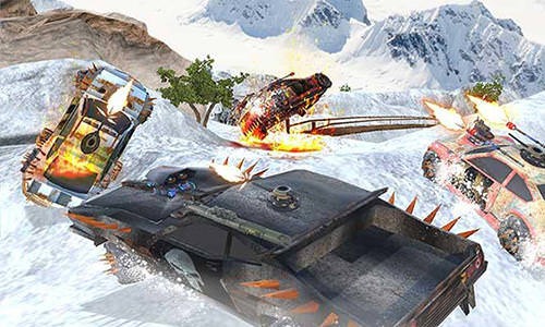 Snow Buggy Car Death Race 3D Android Game Image 2