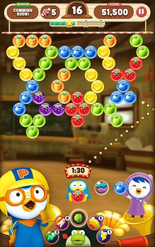 Pororo: The Little Penguin. Bubble Shooter Android Game Image 1