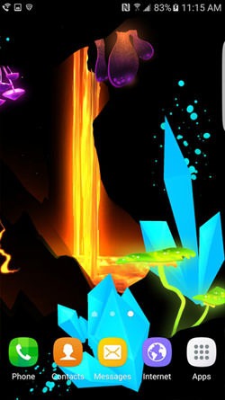 Epic Lava Cave Android Wallpaper Image 2