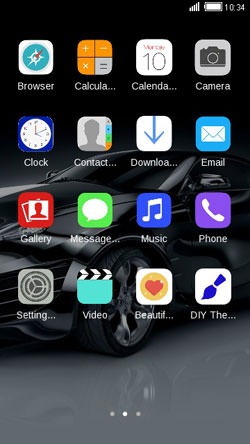 Black Car CLauncher Android Theme Image 2