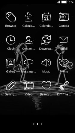 Abstract Love CLauncher Android Theme Image 2