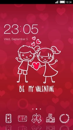 Be My Valentine CLauncher Android Theme Image 1