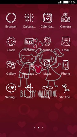Be My Valentine CLauncher Android Theme Image 2