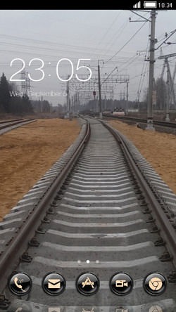 Railway Trach CLauncher Android Theme Image 1