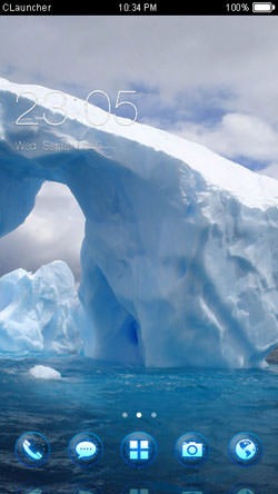 Iceberg CLauncher Android Theme Image 1