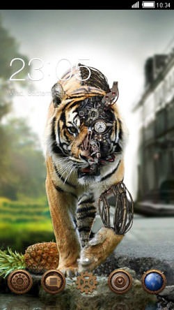 Robot Tiger CLauncher Android Theme Image 1