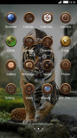 Robot Tiger CLauncher Android Theme Image 2