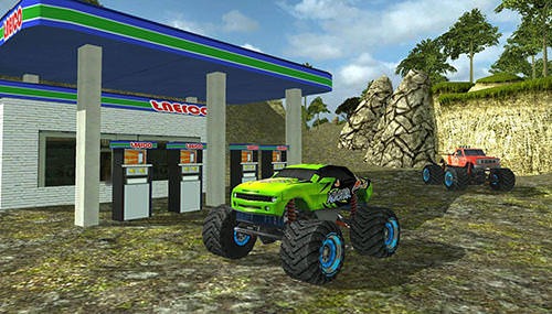 Angry Truck Canyon Hill Race Android Game Image 1