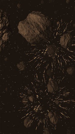 Asteroids 3D Android Wallpaper Image 2