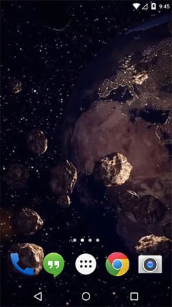 Earth: Asteroid Belt Android Wallpaper Image 1