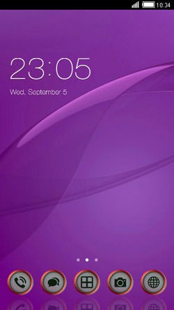 Purple CLauncher Android Theme Image 1