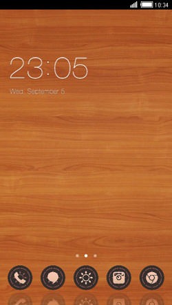 Wooden CLauncher Android Theme Image 1