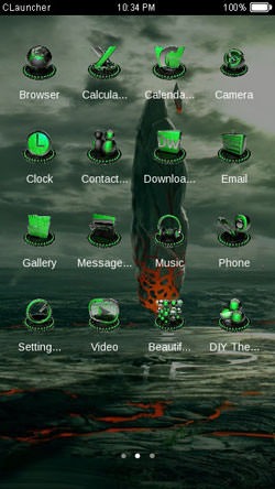 Asteroid CLauncher Android Theme Image 2