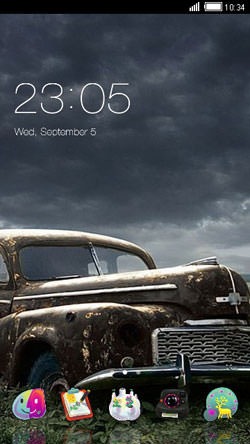 Rusty Car CLauncher Android Theme Image 1