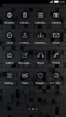 Black Boxes CLauncher Android Theme Image 2
