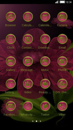 Pink Petal CLauncher Android Theme Image 2
