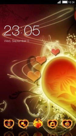 Love Heart CLauncher Android Theme Image 1
