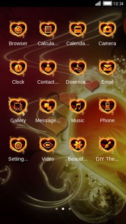 Love Heart CLauncher Android Theme Image 2