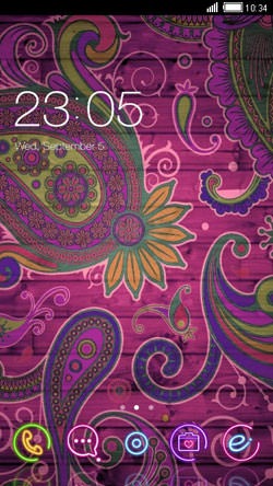 Purple Design CLauncher Android Theme Image 1