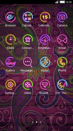 Purple Design CLauncher Android Theme Image 2