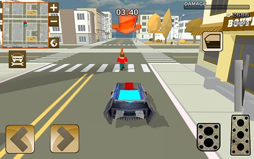 Blocky Hover Car: City Heroes Android Game Image 1
