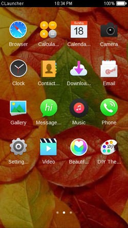 Colorful Leaves CLauncher Android Theme Image 2