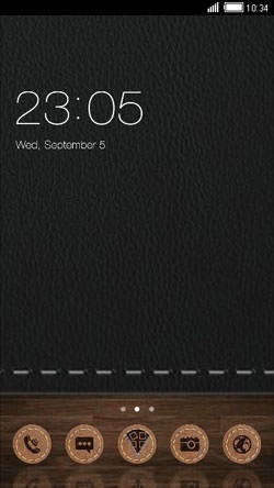 Leather CLauncher Android Theme Image 1
