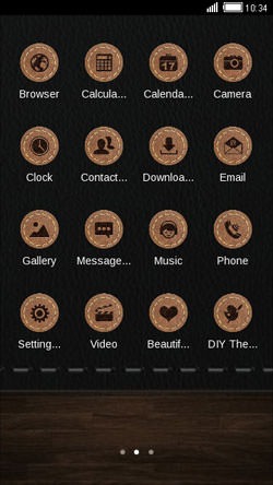 Leather CLauncher Android Theme Image 2
