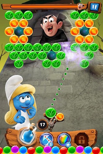 Smurfs Bubble Story Android Game Image 1