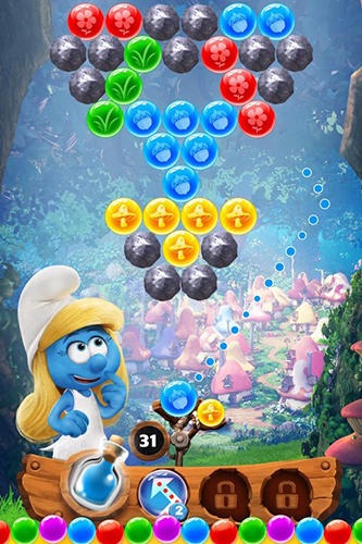 Smurfs Bubble Story Android Game Image 2