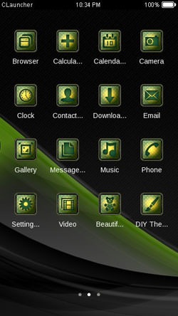 Green Design CLauncher Android Theme Image 2