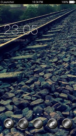 Railway Track CLauncher Android Theme Image 1