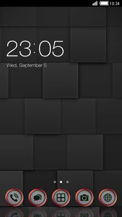 Black Blocks CLauncher Android Theme Image 1