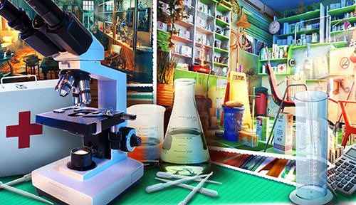 Hidden Objects: Secret Lab Android Game Image 1