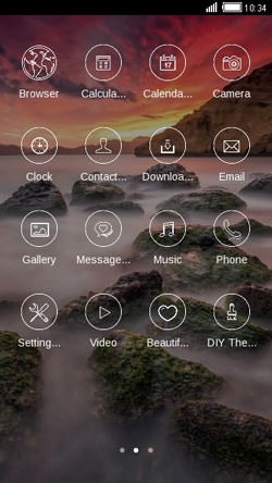 Sunset CLauncher Android Theme Image 2