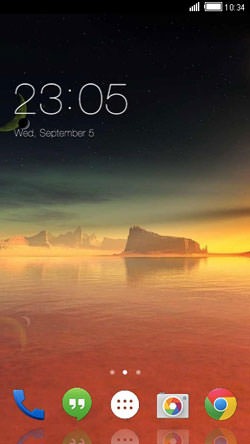Beautiful Sunset CLauncher Android Theme Image 1