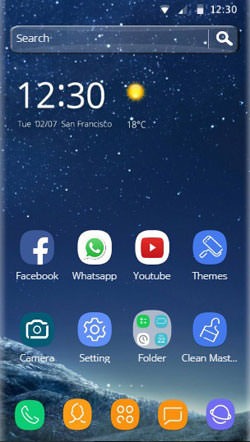 Galaxy S8 CLauncher Android Theme Image 1