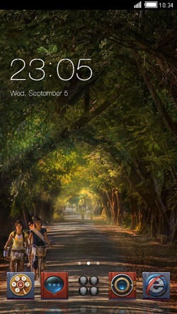 Tree Road CLauncher Android Theme Image 1