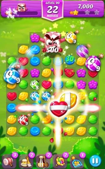 Lollipop And Marshmallow Match 3 Android Game Image 1