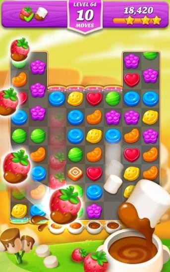 Lollipop And Marshmallow Match 3 Android Game Image 2