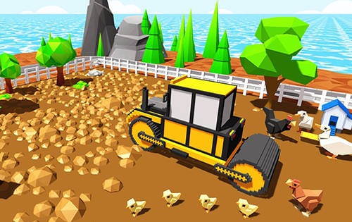 Blocky Farm Worker Simulator Android Game Image 1