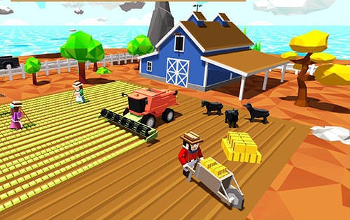 Blocky Farm Worker Simulator Android Game Image 2