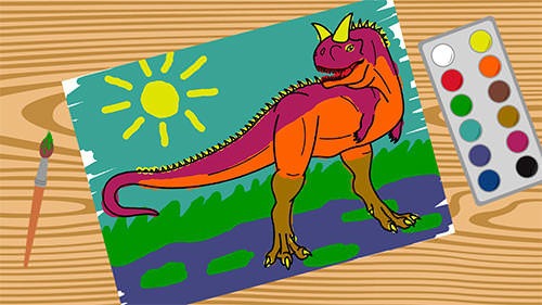 Dino Paint Android Game Image 2