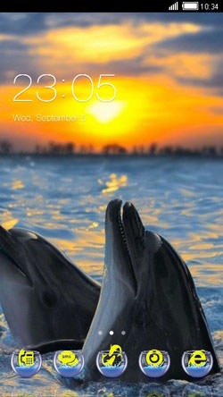 Dolphins CLauncher Android Theme Image 1