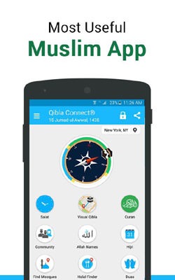 Qibla Connect Find Direction Android Application Image 1
