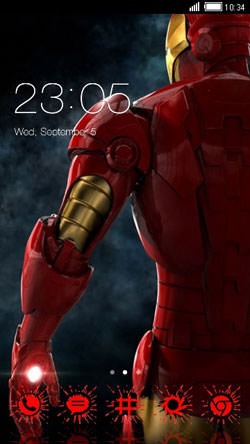 Iron Man CLauncher Android Theme Image 1