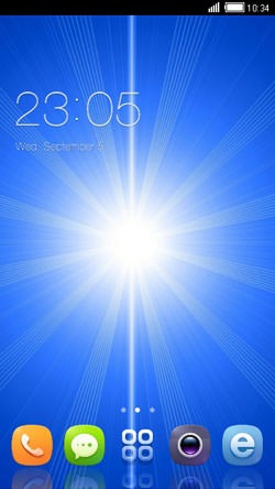 Blue Light CLauncher Android Theme Image 1