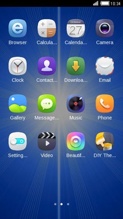 Blue Light CLauncher Android Theme Image 2