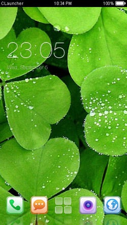 Leaves CLauncher Android Theme Image 1