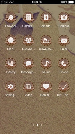 Sea Shore CLauncher Android Theme Image 2